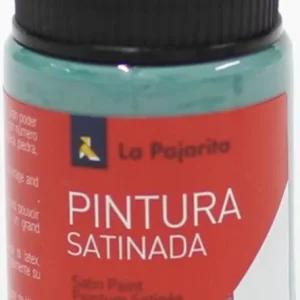C/6 bote pintura satinada la pajarita verde base latex