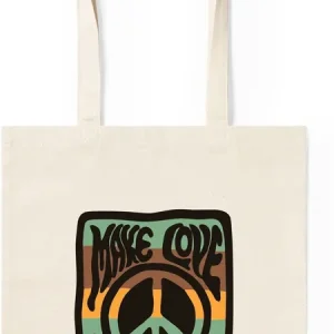 BOLSA MAKE LOVE NOT WAR NATURAL