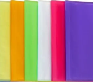 C/12 CARPETA Fº 20 FUNDAS SOLDADAS TRANSLUCIDAS SURTIDOS