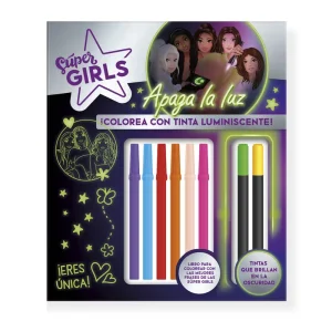 SUPER GIRLS - COLOREA CON TINTA LUMINISCENTE Imagiland 2025