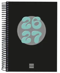 AGENDA ESCOLAR 26-27 8º SVH COOL NEGRO ESPIRAL