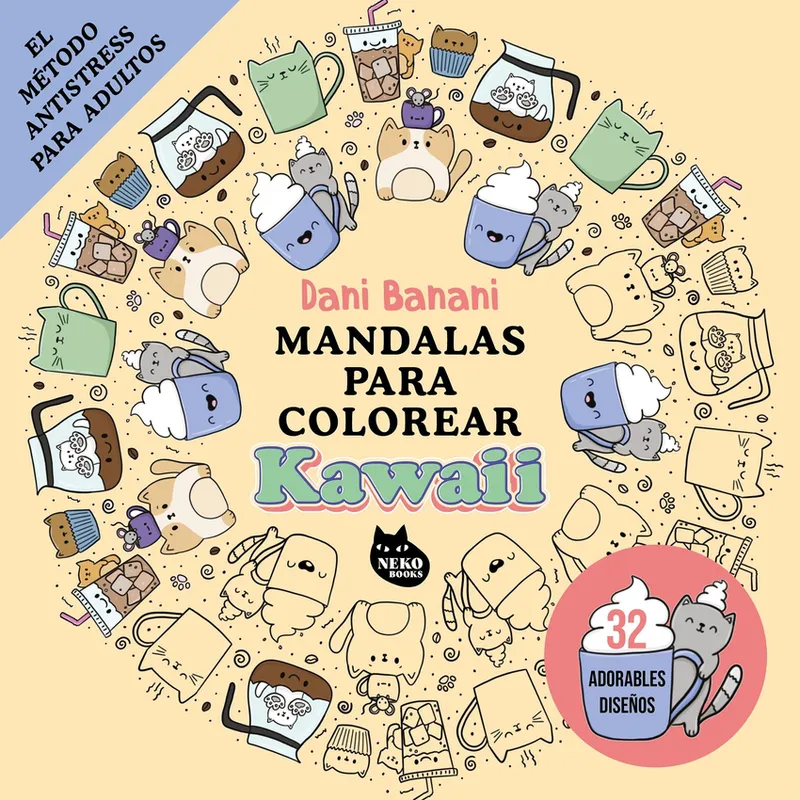 Mandalas para colorear kawaii Banani, Dani 2025