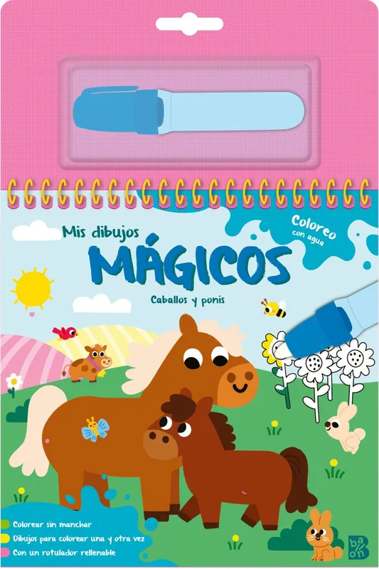 MIS DIBUJOS MAGICOS - COLOREO CON AGUA - CABALLOS Y PONIS 2026
