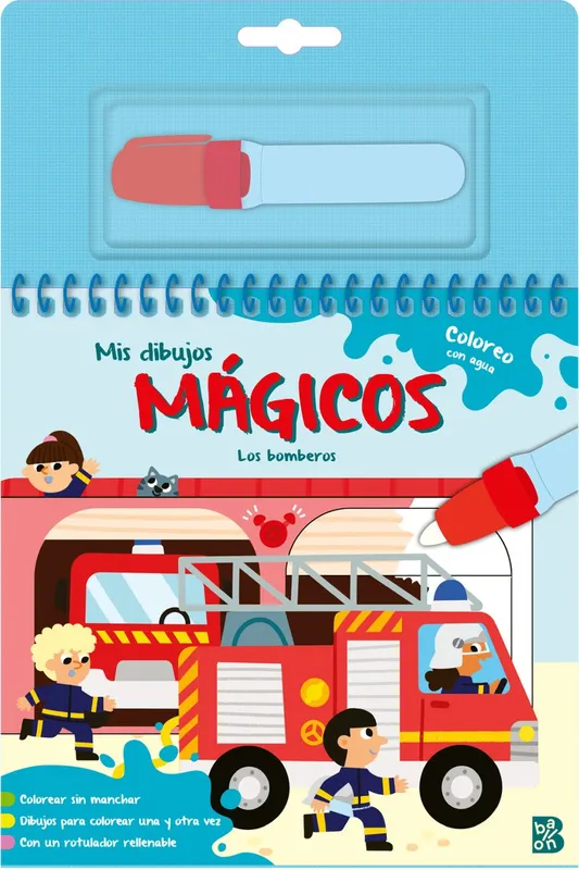MIS DIBUJOS MAGICOS - COLOREO CON AGUA - LOS BOMBEROS 2026