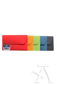 Paq/10 carpetas sobre tarjeta vital colors opaco polipropileno cierre velcro colores surtidos
