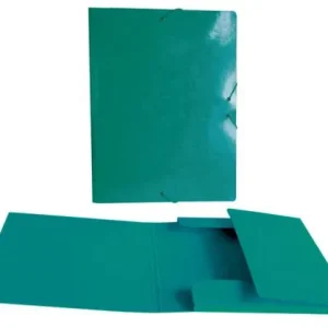 CARPETA SOLAPAS FOLIO PLASTICO BRILLO LASER VERDE