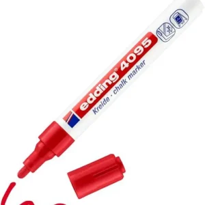 C/10 ROTULADOR EDDING 4095 ROJO MARCADOR TIZA LIQUIDA