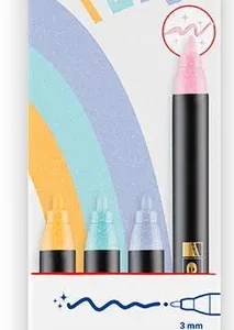 C/4 ROTULADOR EDDING 1200 GLITTER COLORES PASTEL