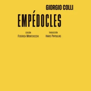 Empédocles Giorgio Colli 2026