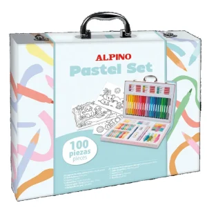 Maletín artistico 105 piezas alpino