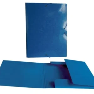 CARPETA SOLAPAS FOLIO CARTON BRILLO LASER AZUL