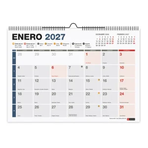 CALENDARIO PARED A4 COMPLETO 2027