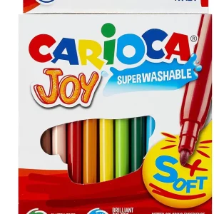 ESTUCHE 12 ROTULADORES CARIOCA JOY PUNTA FINA SUPERLAVABLE