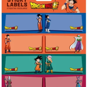BLISTER ETIQUETAS ADHESIVAS DRAGON BALL