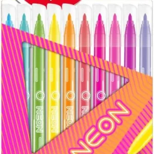 Estuche 10 rotuladores de colores neon
