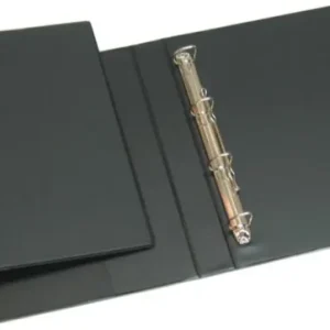 CARPETA Fº 4 ANILLAS 25 MM PVC NEGRO