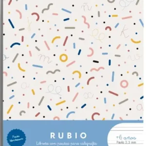 Libreta a5 44h 80g. pauta montessori 3,5mm con margen