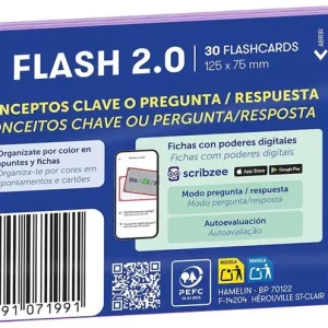 PAQUETE FLASHCARDS 2.0 OXFORD A7 30F 1 LINEA MORADO