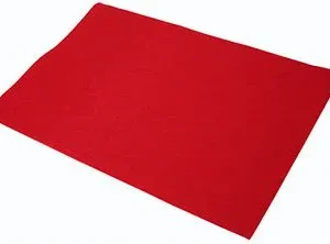 PACK/10 PLANCHAS DE FIELTRO 40X60 CM ROJO