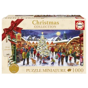 PUZZLE 1000 PIEZAS PANORAMA MERCADO DE NAVIDAD MINIATURE
