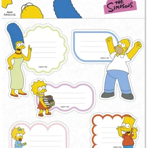 BLISTER ETIQUETAS ADHESIVAS PREMIUM THE SIMPSONS