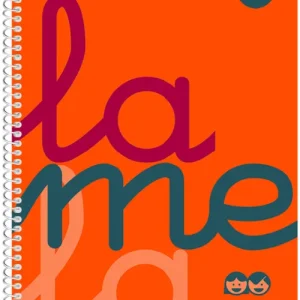 CUADERNO ESPIRAL 4º 80H 90G 3MM NARANJA CUADROVIA PP.