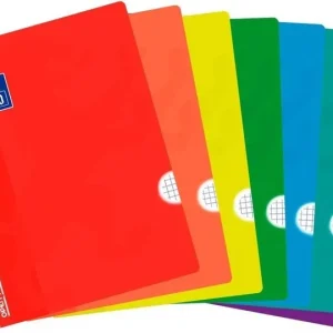 Paq/10 libreta openflex a4 48h. 90g. cuad. 5x5 c/m tapa plastico oxford
