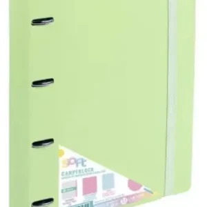Carpeblock foam soft verde a4+ 4 anillas 35mm con recambio