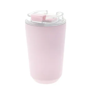 VASO TERMICO INTERIOR CERAMICO LISO 400ML PINK