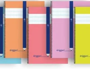 Paq/10 cuaderno espiral fº 80h 70g 4mm cuadrovia tapa básica eriggan