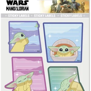 BLISTER ETIQUETAS ADHESIVAS STAR WARS THE MANDALORAN GROGU