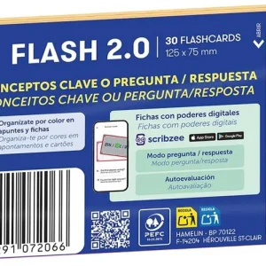 PAQUETE FLASHCARDS 2.0 OXFORD A7 30F 1 LINEA NARANJA