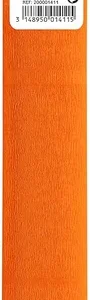 PAQ/10 ROLLO CONTINUO PAPEL CRESPON 50X250CM MANDARINA 32G