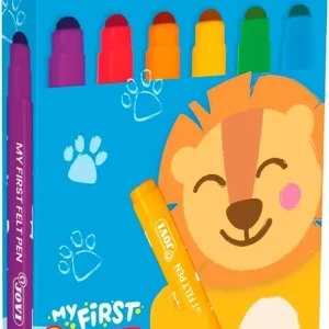 Estuche 6 rotuladores jovi colores surtidos my first felt pen