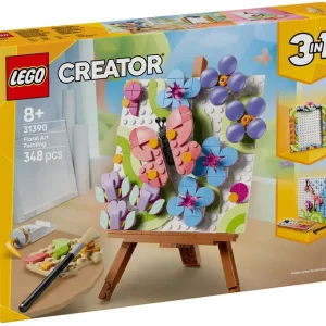 PINTURA DECORATIVA DE ARTE FLORAL LEGO CREATOR 3 EN 1