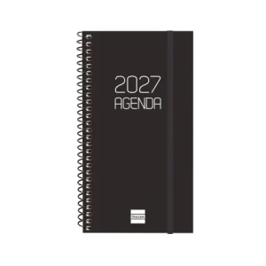 AGENDA ANUAL OPAQUE E9 SEMANA VISTA HORIZONTAL 2027 NEGRO
