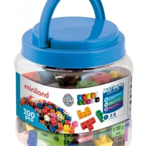 Juego de cubos 2 cm. para juegos matematicos 100 pizas