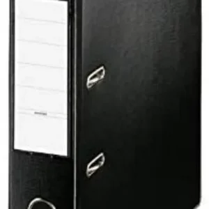 Archivador palanca A4 70mm cartón forrado plastico color negro