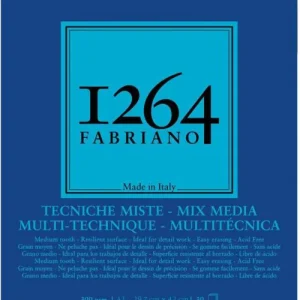 Bloc espiral fabriano 1264 mix-media a3 30h 300g