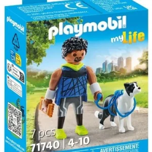 CORREDOR CON BORDER COLLIE PLAYMOBIL