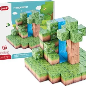 JUEGO MAGNETICO EL BOSQUE 64 CUBOS GIROS