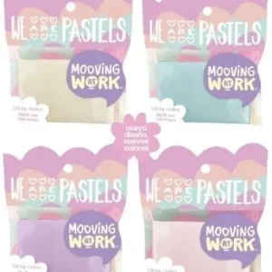 SET DE 100 NOTAS ADHESIVAS 50X75 MAW PASTEL MOOVING