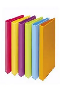 CARPETA Fº 2 ANILLAS 40 MM PVC NARANJA FUN COLOR
