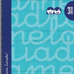 CUADERNO ESPIRAL Fº 80H 90G 3MM TURQUESA CUADROVIA EXTRADUR