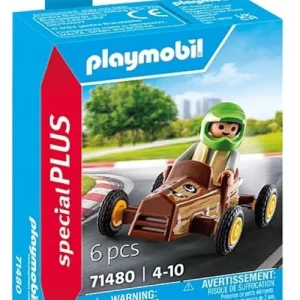 NIÑO CON KART PLAYMOBIL