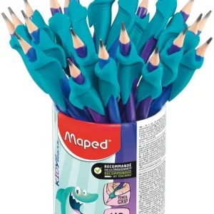 BOTE 22 LAPICES DE GRAFITO PLAS HB GOMA + ADAPTADOR ERGONOMICO KIDY LEARN