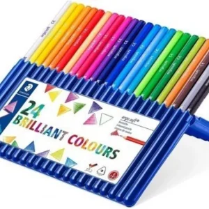 Estuche 24 lapices de colores surtidos ergosoft 157 triangulares