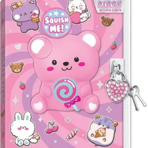 DIARIO CON CERRADURA Y LLAVE CRITTER HOT FOCUS