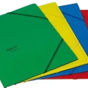 PAQ/10 CARPETA CARTON Fº GOMAS Y SOLAPAS GOFRADA SURTIDOS