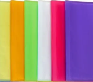 P/12 carpetas Fº 10 fundas soldadas colores surtidos poliplas